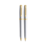 Sheaffer Prelude 342 Brushed Chrome /GT Ballpoint Pen & .7mm Pencil Set - Image 2