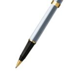 Sheaffer Prelude 342 Silver Rollerball Pen with Gold Plate Trim - Image 3