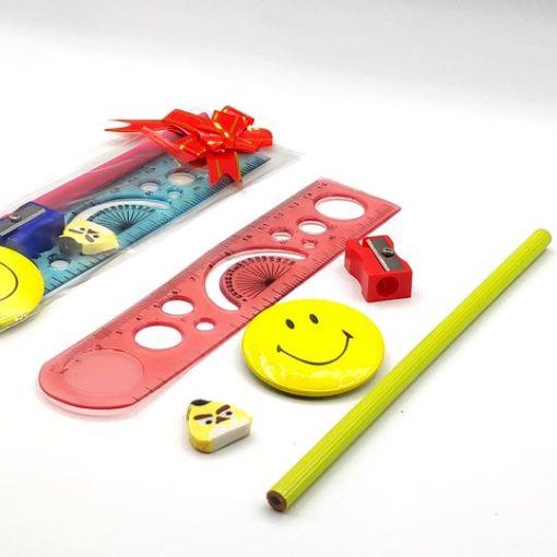 Smiley Batch 5 in 1 Stationary Gift Set