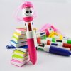Smiley Face 4 In One Ball Pen With Cord Birthday Return Gift - Image 4