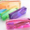 Transparent Zipper Pouch Portable Stationery Cosmetic Case