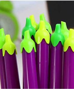 Vegetables Eggplant Shape Gel Ink Pens2