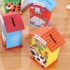 Wooden House Shape Nature Designs Piggy Coin Bank - Image 3