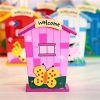 Wooden House Shape Nature Designs Piggy Coin Bank - Image 4