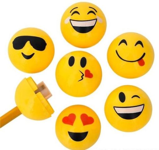 Yellow Smiley Faced Sharpener for Kids Birthday Return Gift2