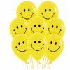 Yellow Smiley Party Balloons 12 Pcs