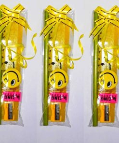 Yellow Smiley Stationery Gift Set 5 in 13