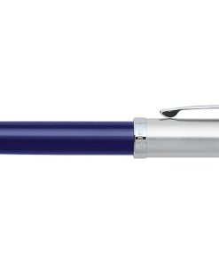 sheaffer 100 blue with brushed chrome cap ct ballpen 9308 2