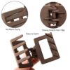 Hair Clips for Thin Hair Neutral Color Small Hair Clips 2" Square Matte 4PCS - Image 3