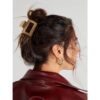 Hair Clips for Thin Hair Neutral Color Small Hair Clips 2" Square Matte 4PCS - Image 6