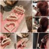 Pearl Hair Claw Metal Hair Clips Women's Set Hair Clip Medium for Thick Thin Hair Women and Girls Hair Accessories 3pc pack - Image 2