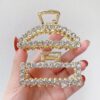 Pearl Hair Claw Metal Hair Clips Women's Set Hair Clip Medium for Thick Thin Hair Women and Girls Hair Accessories 3pc pack - Image 7