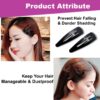 Tic Tac Hair Clips for Girls (Pack of PCs) Matt Black - Image 9