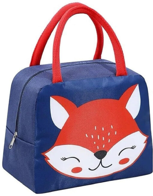 Cute Cartoon Animal Pattern Waterproof Large Capacity Lunch Box Bag