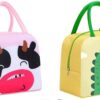 Cute Cartoon Animal Pattern Waterproof Large Capacity Lunch Box Bag for Women