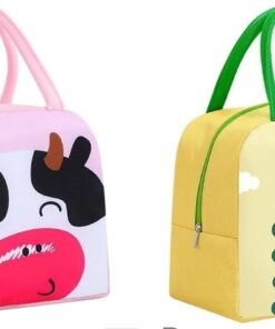 Cart 12 Cute Cartoon Animal Pattern Waterproof Large Capacity Lunch Box Bag for Women