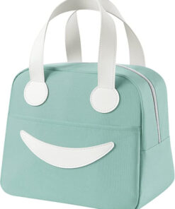 Cart 6 Insulated Lunch Bag for Men Women Kids Boy Girl Smiley Design Tote Lunch Bag