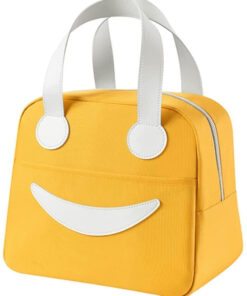 Cart 4 Insulated Lunch Bag for Men Women Kids Boy Girl Smiley Design Tote Lunch Bag