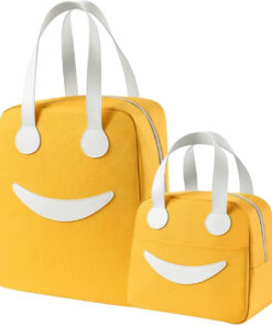 21 insulated canvas smiley lunch bags with aluminum lining for original imahycx7zbp4grve