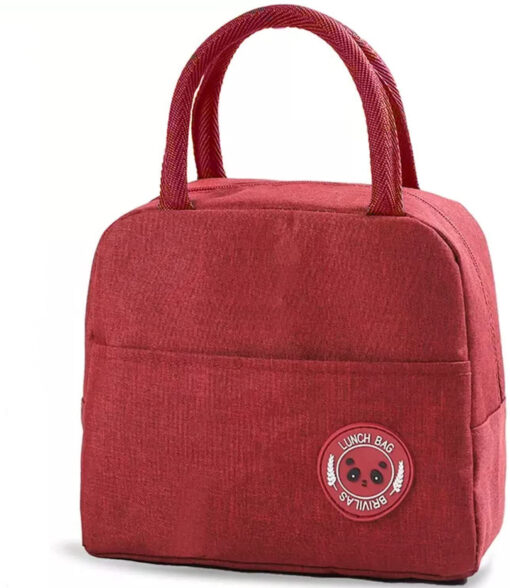 Insulated Lunch Bag for Men Women Kids Boy Girl Smiley Design Tote Lunch Bag