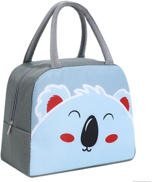 Cute Cartoon Animal Pattern Waterproof Large Capacity Lunch Box Bag for Women