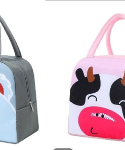 Cart 8 Cute Cartoon Animal Pattern Waterproof Large Capacity Lunch Box Bag for Women