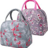 Lunch Bag for Women,2PCS Flamingo Animal Lunch Box Lunch Tote Bag Handbags