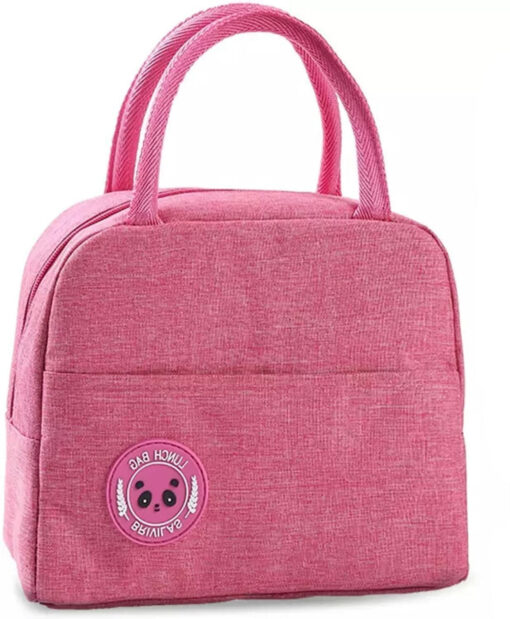 Insulated Lunch Bag for Men Women Kids Boy Girl Smiley Design Tote Lunch Bag