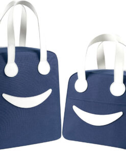 24 insulated canvas smiley lunch bags with aluminum lining for original imahf4mwyzsq7vkf