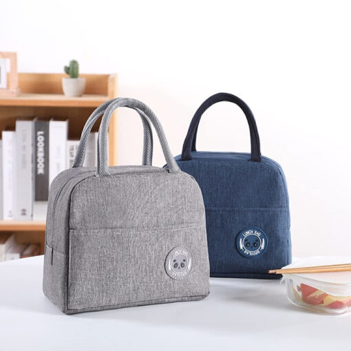 Polyester Lunch Bags for Office Women, Men, Kids Insulated Travel Box