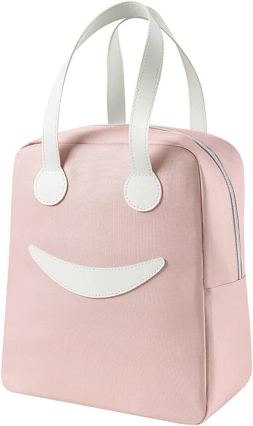 Canvas Insulated Bento Bag Heat Insulation Thick Tote Bag Hand Lunch Box Bag