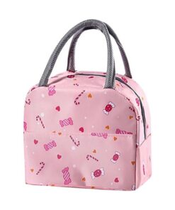 KARDIFF Aluminium Insulated Lunch Bag For Women Small Lunch Leakproof Bag For Office, Work, School, Picnic Beach, Office, Outdoor, Gymor Travel (Candy), 5 liter, Multicolored