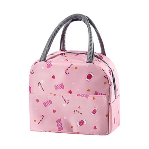 KARDIFF Aluminium Insulated Lunch Bag For Women Small Lunch Leakproof Bag For Office, Work, School, Picnic Beach, Office, Outdoor, Gymor Travel (Candy), 5 liter, Multicolored