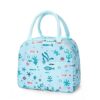 KARDIFF Insulated Lunch Bag for Women Small Lunch Leakproof Bag for Office, Work, School, Picnic Beach, Office, Outdoor, Gymor Travel (Sky Blue Fish)