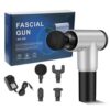 kardiff Massager Gun Handheld Electric Deep Tissue Percussion Muscle Body Massager Gun with 6-speed, for Pain and Stress Relief with 4 Massage Head(Multi)