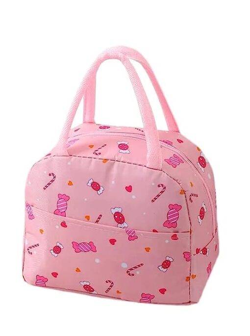 KARDIFF Insulated Lunch Bag for Kids, Women Small Lunch Leakproof Bag for Office, Work, School, Picnic Beach, Office, Outdoor Picnic Bag (Candy)