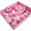 KARDIFF Baby Girl's Hair Clips Cute Bows Elastic Hair Ties Accessories Ponytail Hairpins Set For Baby Girls Teens Toddlers, 18 pieces Pack(Pink)