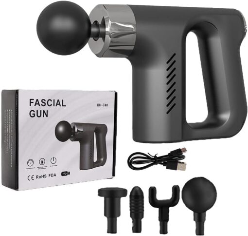 KARDIFF Percussion Vibration Handheld Muscle Massage Gun - The Ultimate Relaxation and Pain Relief Solution for Body and Face", Multicolour