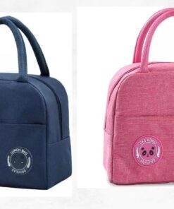 KARDIFF Insulated Lunch Bag for Office|School|Picnic|Travel Bag for Men & Women | Waterproof | Leakproof (Cotton) (alluminium foil (Inside)