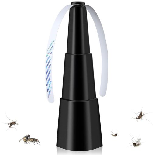 KARDIFF Fly Repellent for Flies Bedbug, Insects, Retractable Fly Repellent Fan for for Kitchen, Dining Table, Portable Fly Trap Fan Keep Flies Bug Away from Food Outdoor Picnic (Chemical-Free)