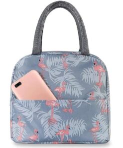KARDIFF Insulated Travel Lunch/Tiffin/Storage Bag Lunch Bag for Office School Picnic Outdoor Lunch Bag for Women Student Kids Storage Bag Portable and Reusable (Grey_1pc)
