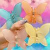 KARDIFF Trendy Butterfly Frosted Colors Plastic Hair Clutcher Accessories For Women & Girls (Pack of 4) (Design-011)