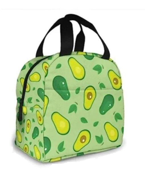 KARDIFF Insulated Lunch Bag for Women Small Lunch Leakproof Bag for Office, Work, School, Picnic Beach, Office, Outdoor, Gymor Travel (Green Avacado)