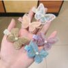 KARDIFF Fabric BUTTERFLY HAIRCLIPS 5pc Hairpin Hairgrip Hair Clips Fashion Hair Accessories Set Girls & Women (Multicolor)(Assorted)