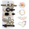 KARDIFF 9 Pcs Korean Stylish Multi Design Hair Clip & Flower Lock Pin For Girls & Women Our hair Lock Pin & hair Clip is trendy and pretty, dress-up with them, helps you become the charming and fashionable PK 1 2 61PTlrJfWyL