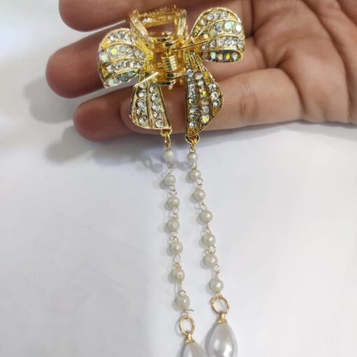 Kardiff Hair Claw Clips Gold Hair Clips Butterfly Hair Claw Metal Hair Accessories for Women and Girls (Pack of 2)