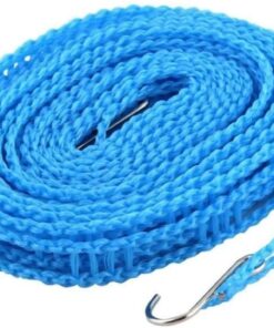 KARDIFF Indoor Nylon Rope with Hooks/Windproof Anti-Slip Clothes/Washing Line Drying/Nylon Clothesline Rope - 5 Meter (Multicolor) 10 61gL3KGCiAL