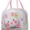 KARDIFF 3D Cartoon Children's Lunch Box Insulation Bag Lovely Large Capacity Portable Lunch Bag, Rabbit