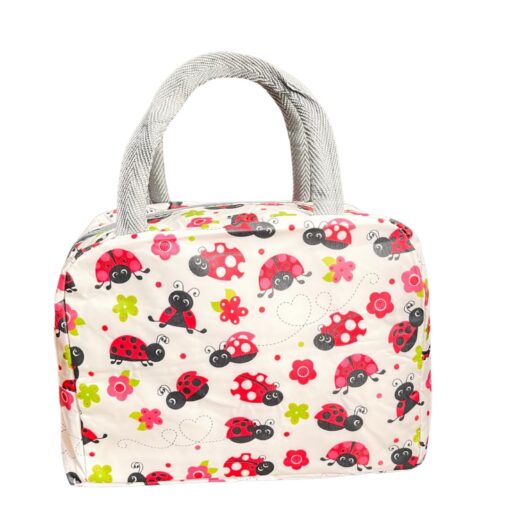 KARDIFF Insulated Lunch Bag for Kids, Women Small Lunch Leakproof Bag for Office, Work, School, Picnic Beach, Office, Outdoor Picnic Bag (Lady Bug)