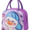 KARDIFF 3D Cartoon Children's Lunch Box Insulation Bag Lovely Large Capacity Portable Lunch Bag, Duck